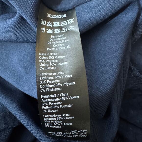 City Chic Cute Frills Navy Off the Shoulder Ruffle Mini Dress Size 14 NWT - Picture 9 of 11